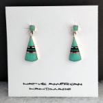 Earrings-Turquoise Inlay 