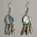 Earrings-Mother of Pearl Feathers - 926-BMOPT