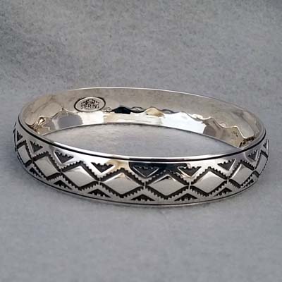 Etched Silver Bracelet by Daniell Hudson - Specific Gravity