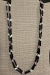 Black Onyx, Purple Cebu & Moonshell Necklace - NL12