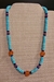 Turquoise and Carnelian Necklace - NL80T6