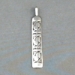 Sterling silver strip pendant with The Silver Mesa's hand stamped Fret design.