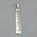 Sterling silver strip pendant with The Silver Mesa's hand stamped Fret design.